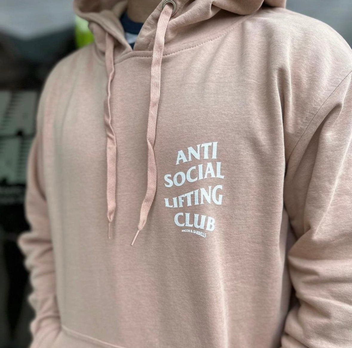 Anti fashion social white hoodie