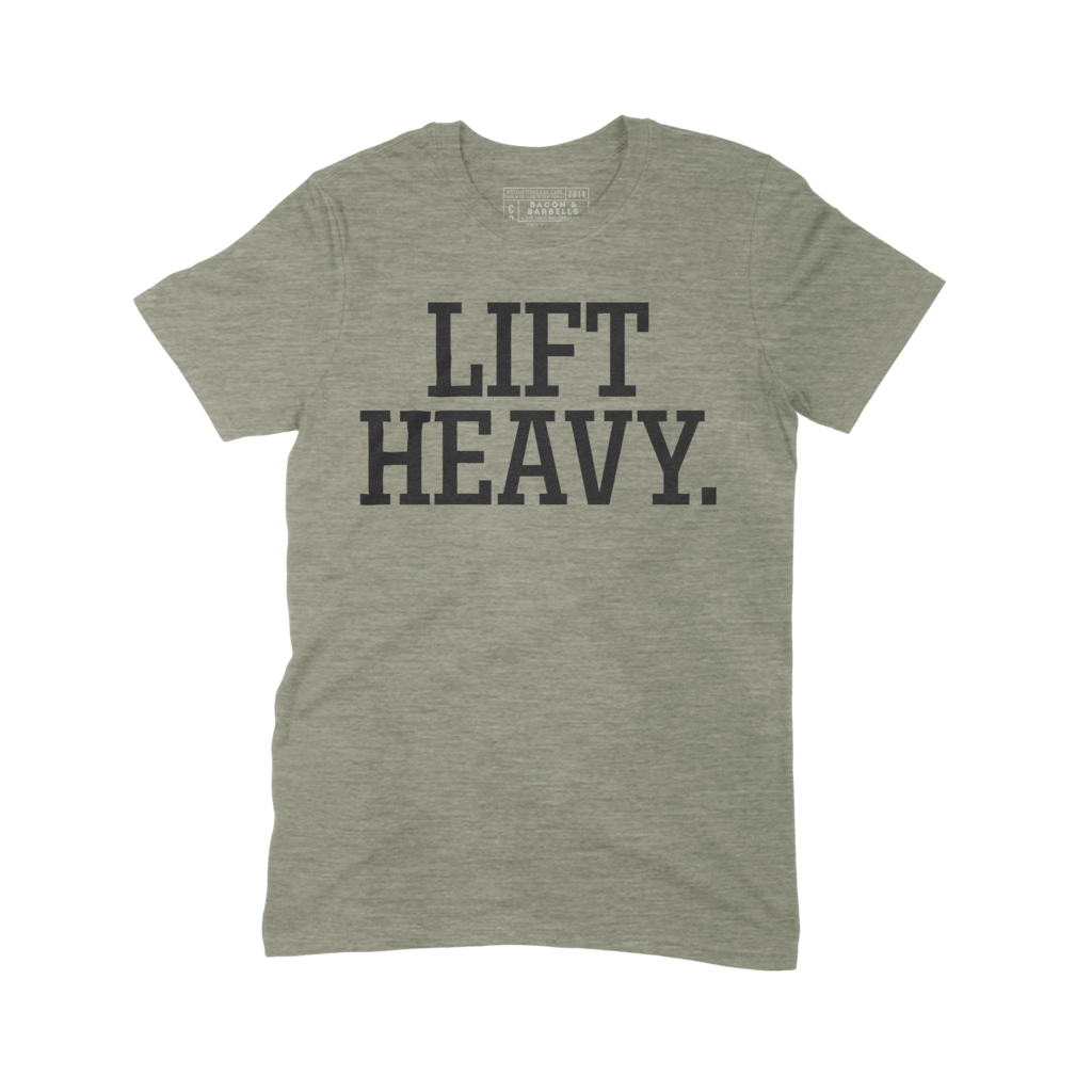 LIFT HEAVY Tee (Military Green/Black)