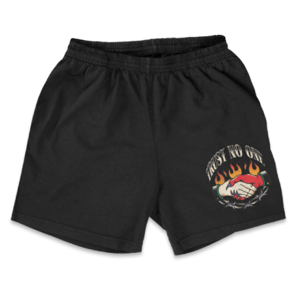 BETTER LUCK NEXT LIFE "TRUST NO ONE" 4.5" PERFORMANCE SHORTIES (Black/Multi)