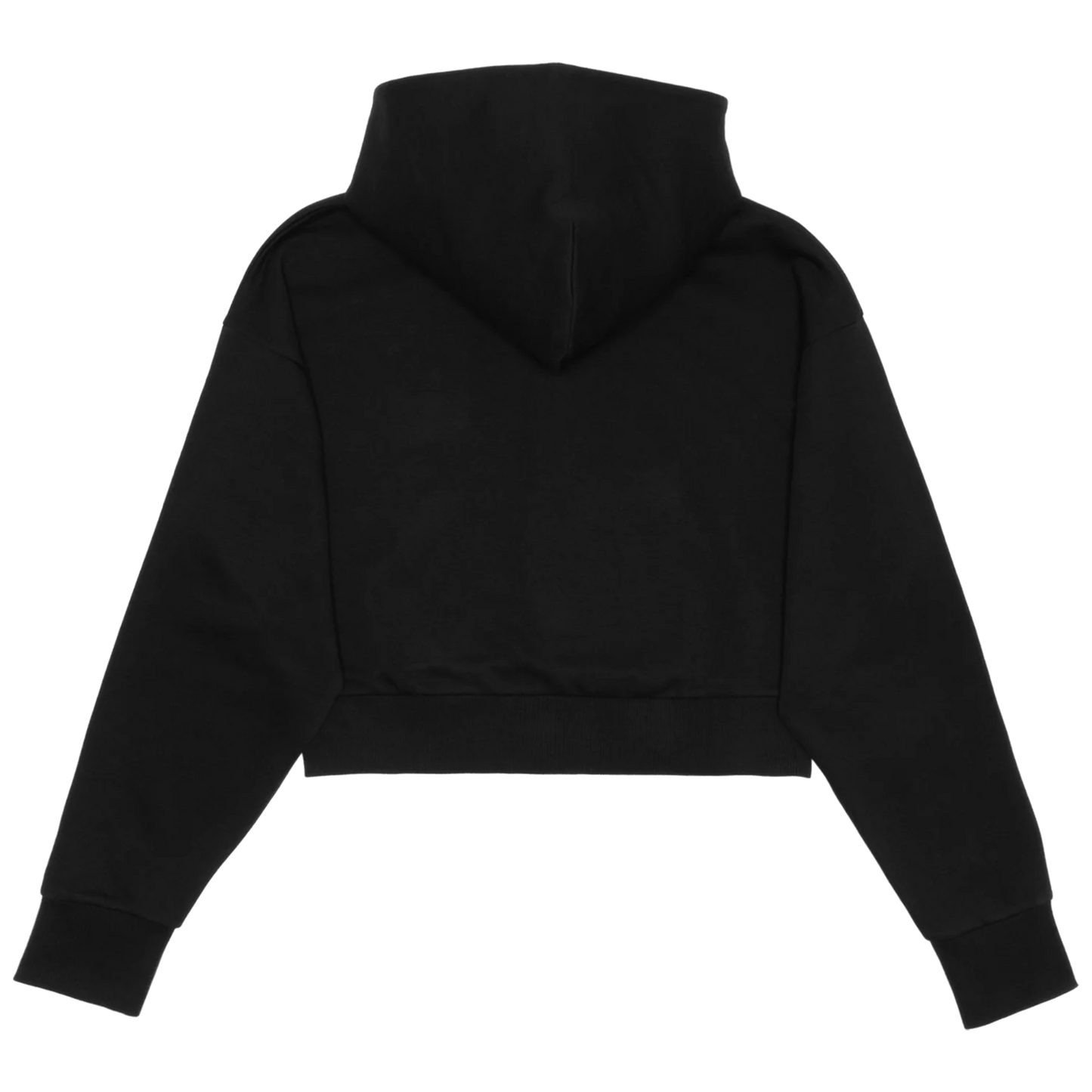 ANTI SOCIAL LIFTING CLUB 1/2 ZIP CROPPED HOODIE (Black/White)