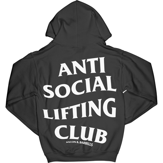 ANTI SOCIAL LIFTING CLUB Hoodie (Black/White)