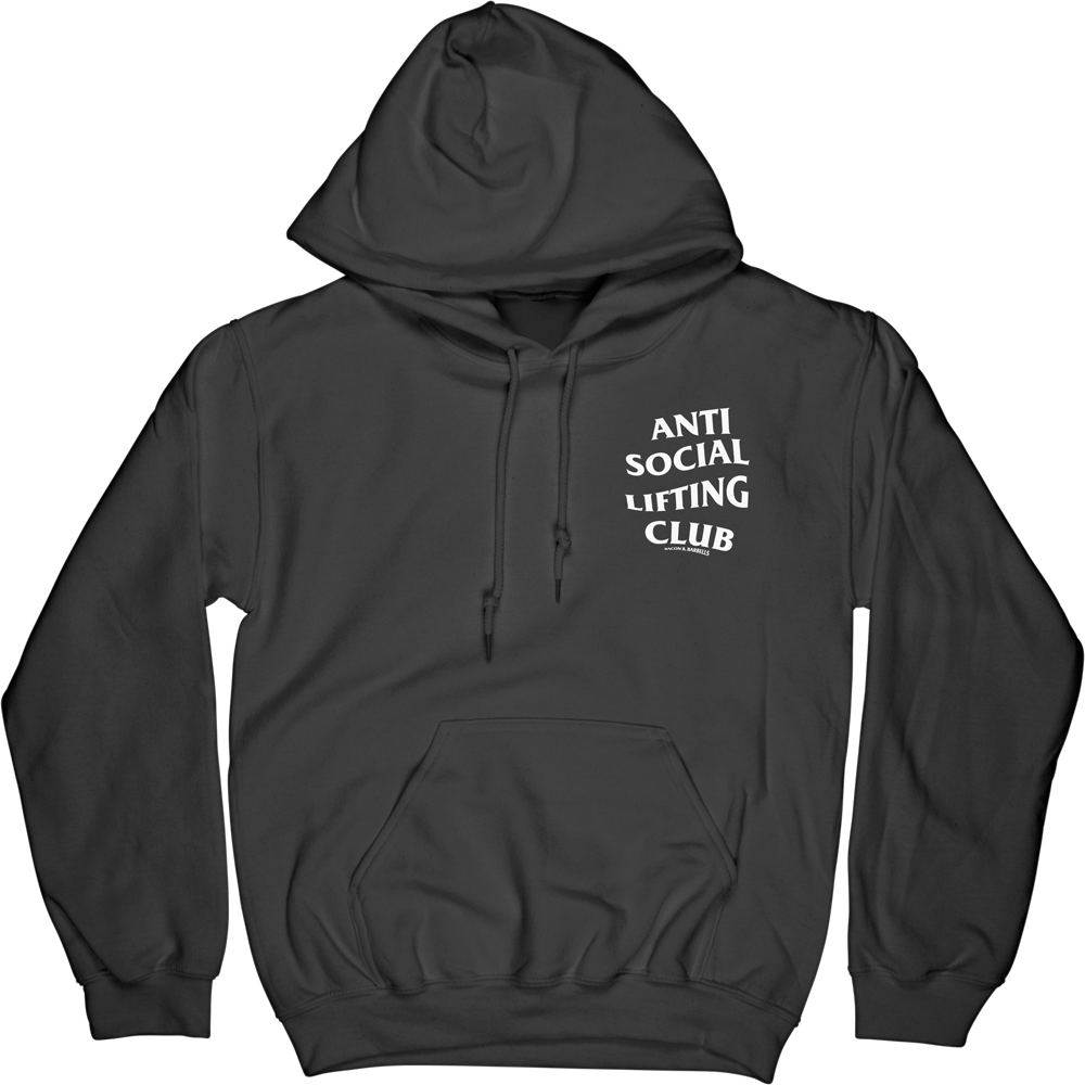 ANTI SOCIAL LIFTING CLUB Hoodie (Black/White)