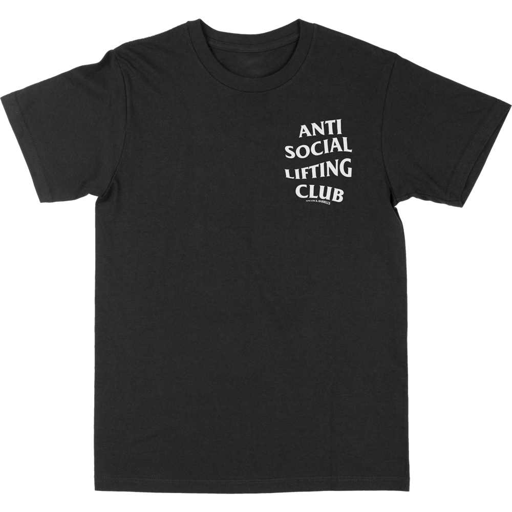 ANTI SOCIAL LIFTING CLUB Tee (Black/White)