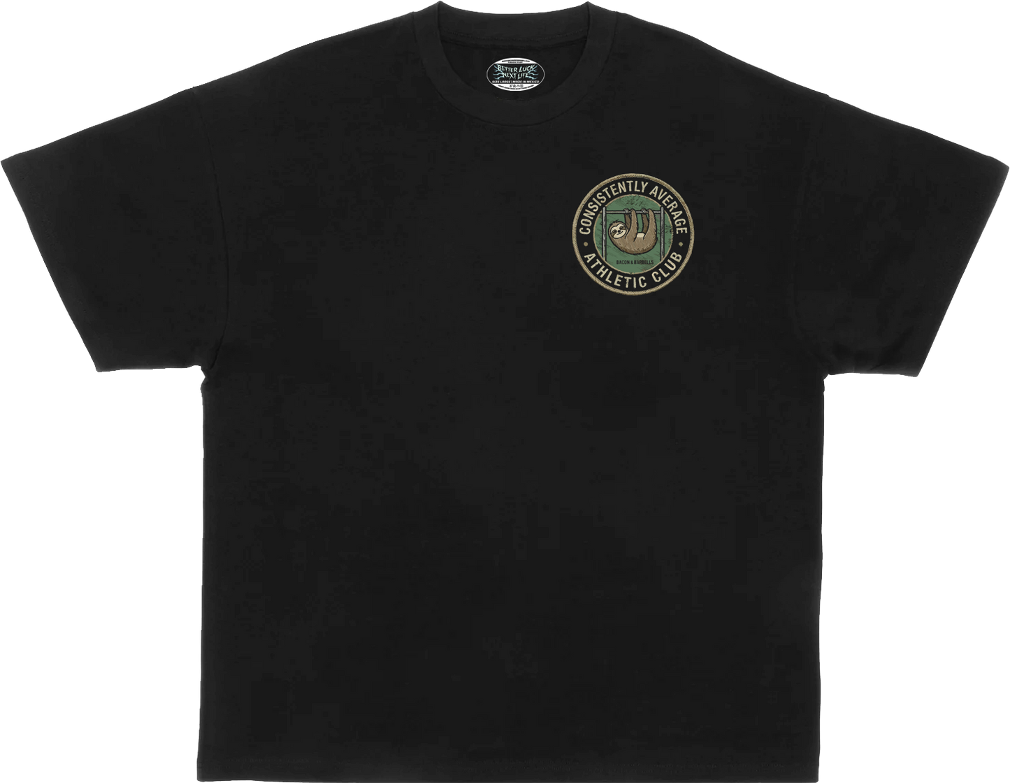 CONSISTENTLY AVERAGE HEAVYWEIGHT OVERSIZED TEE (Black/Sloth)