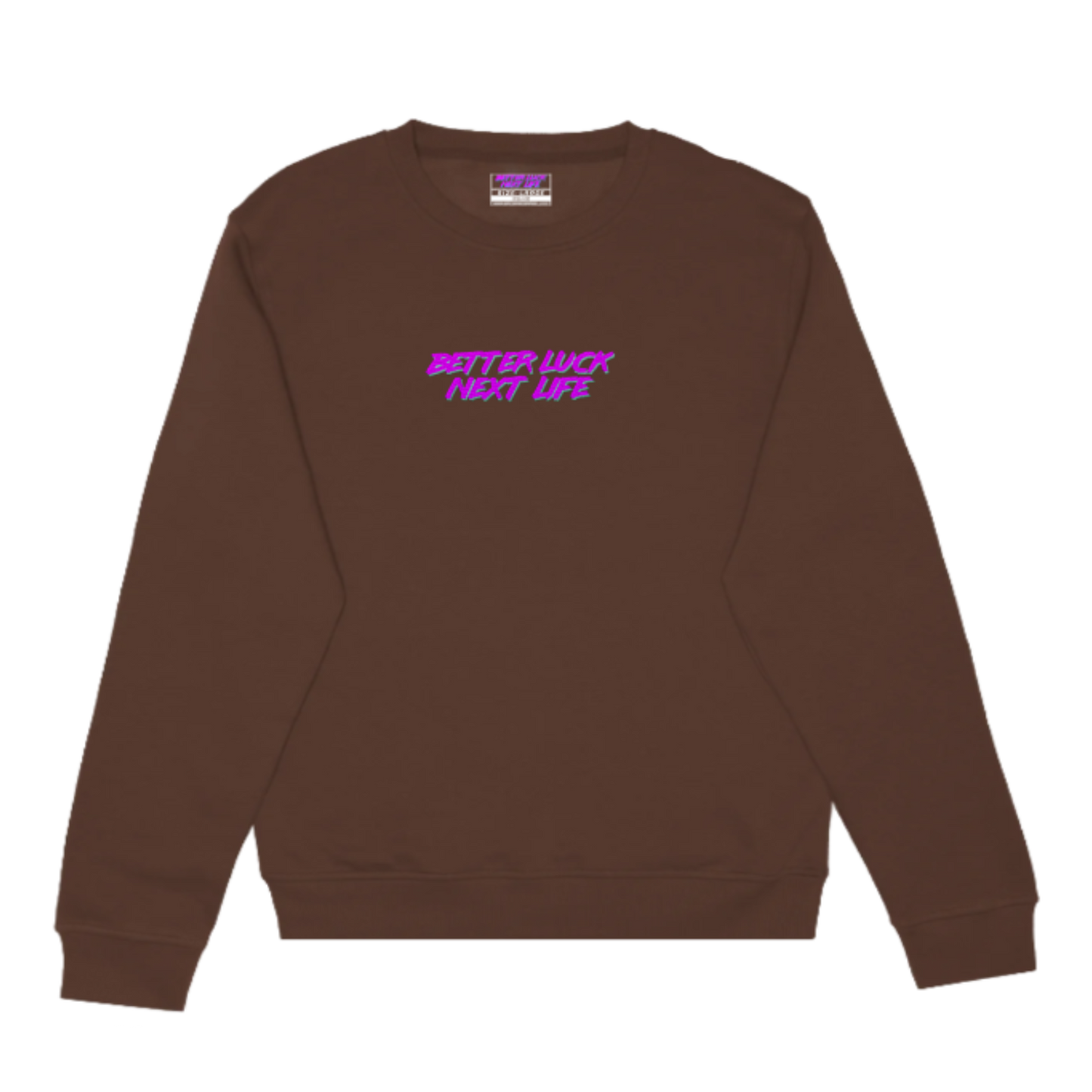 BETTER LUCK NEXT LIFE "OG LOGO" HEAVYWEIGHT CREWNECK (Cocoa/Multi)