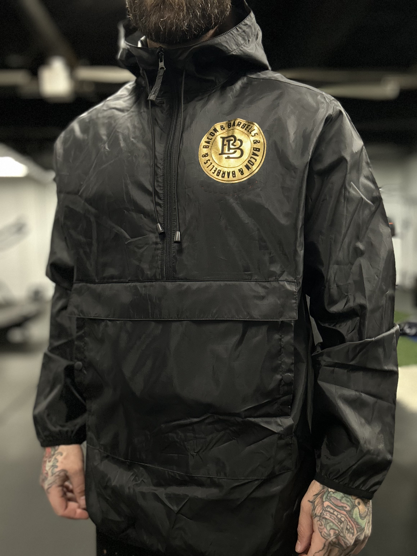 INFINITY LOGO PACKABLE FANNY PACK/ANORAK JACKET (Gold/Black)