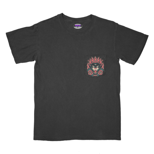 BETTER LUCK NEXT LIFE "THREE EYES" POCKET TEE (Black/Multi)
