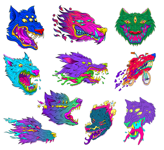 BETTER LUCK NEXT LIFE "MONSTERS" STICKER PACK