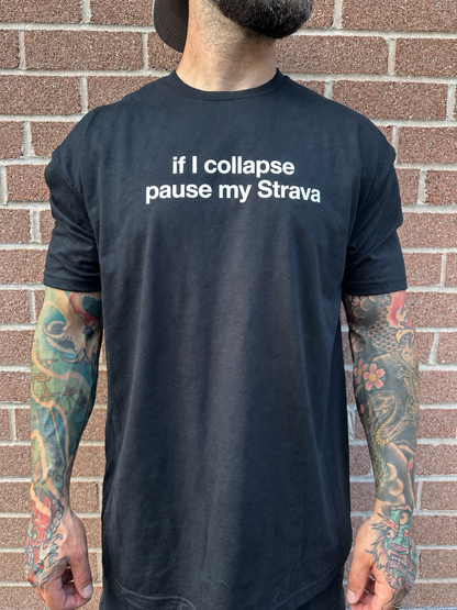 IF I COLLAPSE TEE (Black/White)