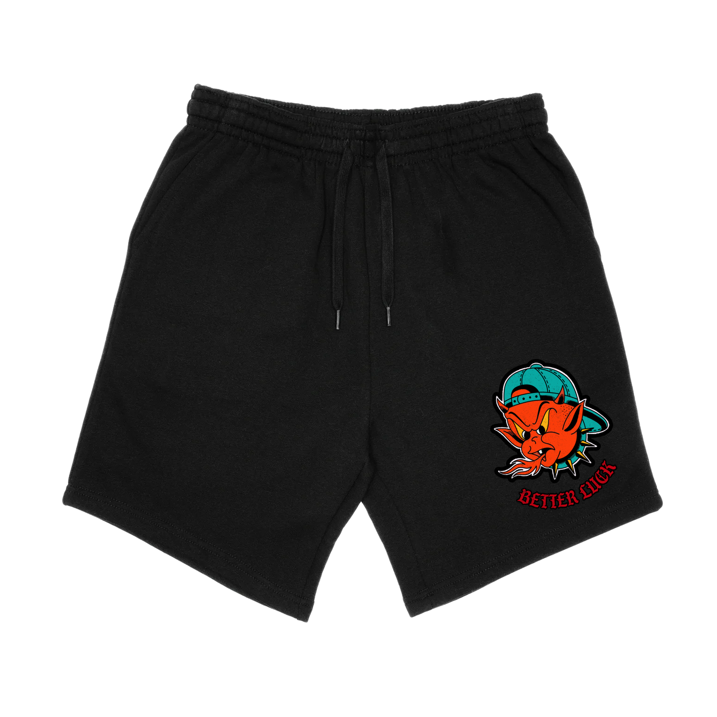 BETTER LUCK NEXT LIFE "LIL' HELLRAISER" SHORTS (Black/Multi)