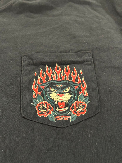 BETTER LUCK NEXT LIFE "THREE EYES" POCKET TEE (Black/Multi)