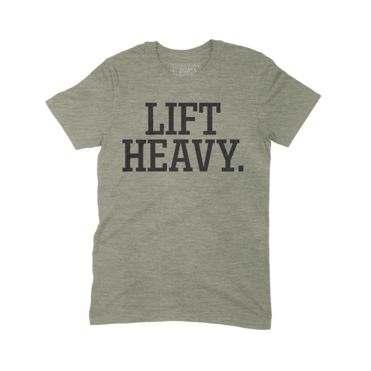 LIFT HEAVY Tee (Military Green/Black)