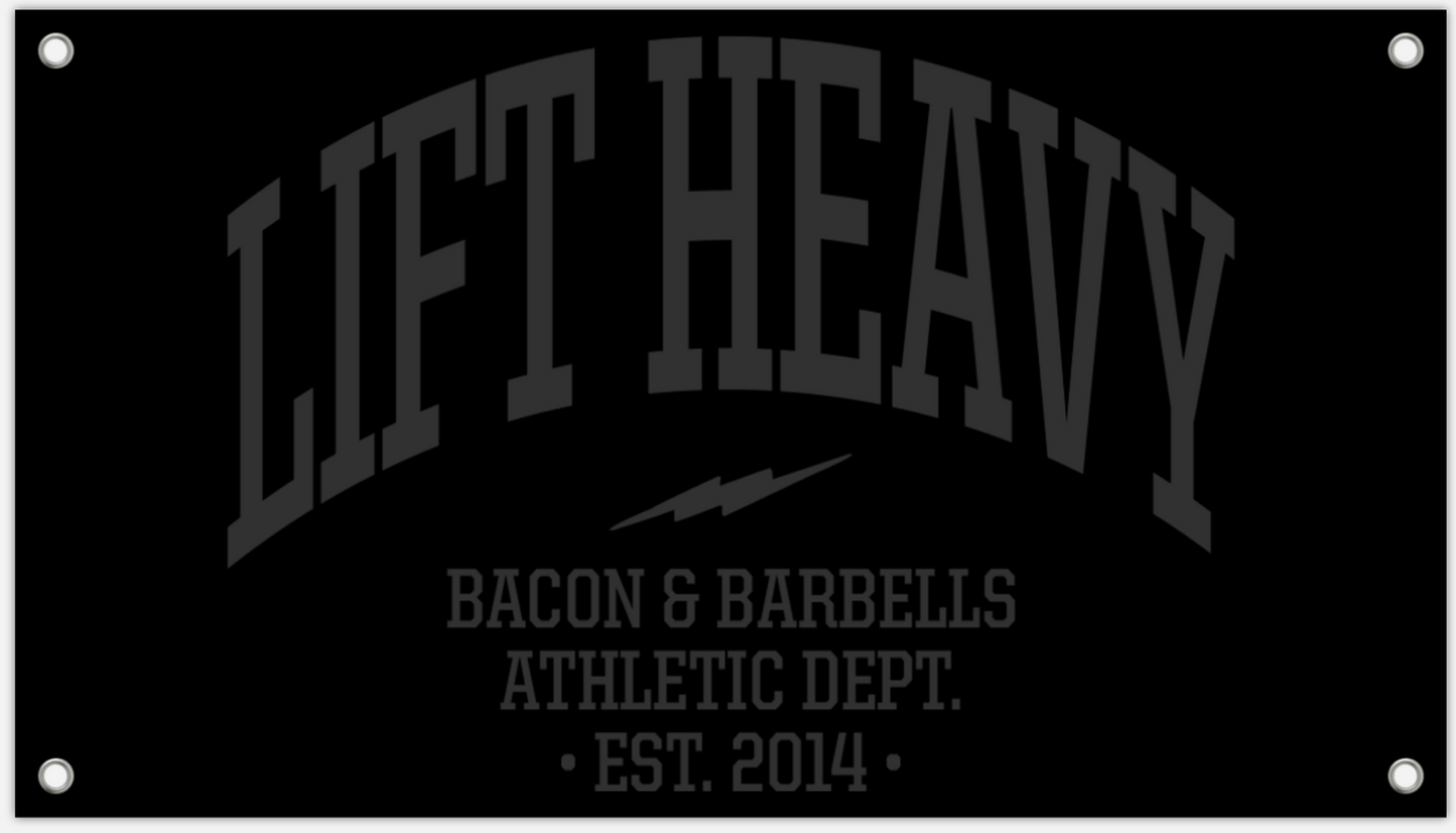 ATHLETIC DEPT. Gym Banner (Black/Grey)