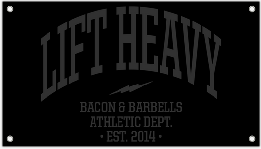 ATHLETIC DEPT. Gym Banner (Black/Grey)