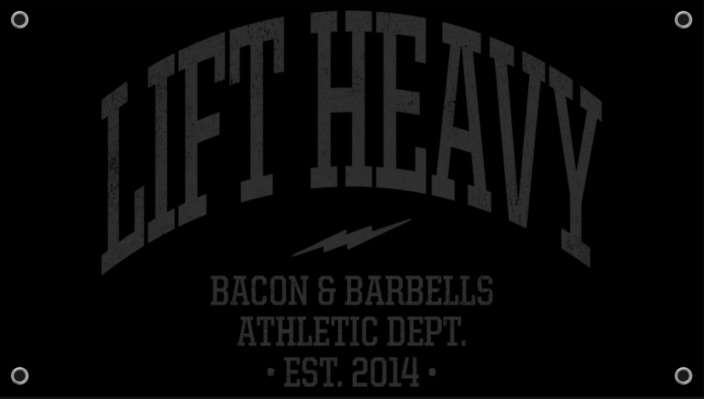 ATHLETIC DEPT. Gym Banner (Black/Grey)