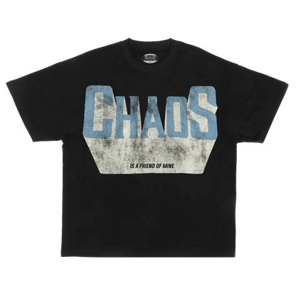 BETTER LUCK NEXT LIFE "CHAOS IS A FRIEND OF MINE" HEAVYWEIGHT OVERSIZED TEE (Black/Multi)