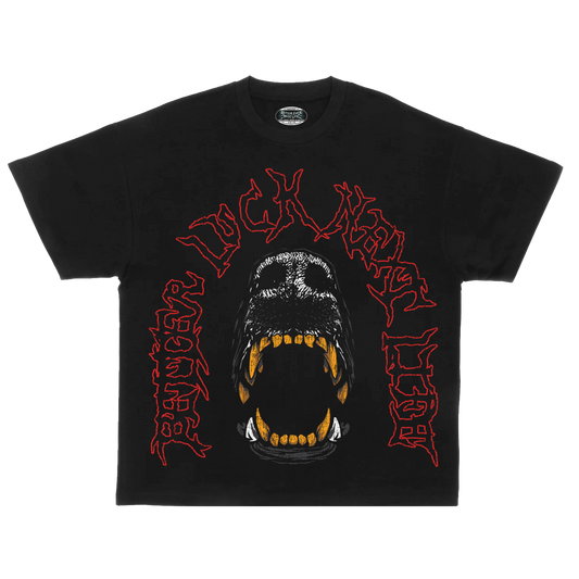 BETTER LUCK NEXT LIFE "DOG'S TEETH" HEAVYWEIGHT OVERSIZED TEE (Black/Multi)