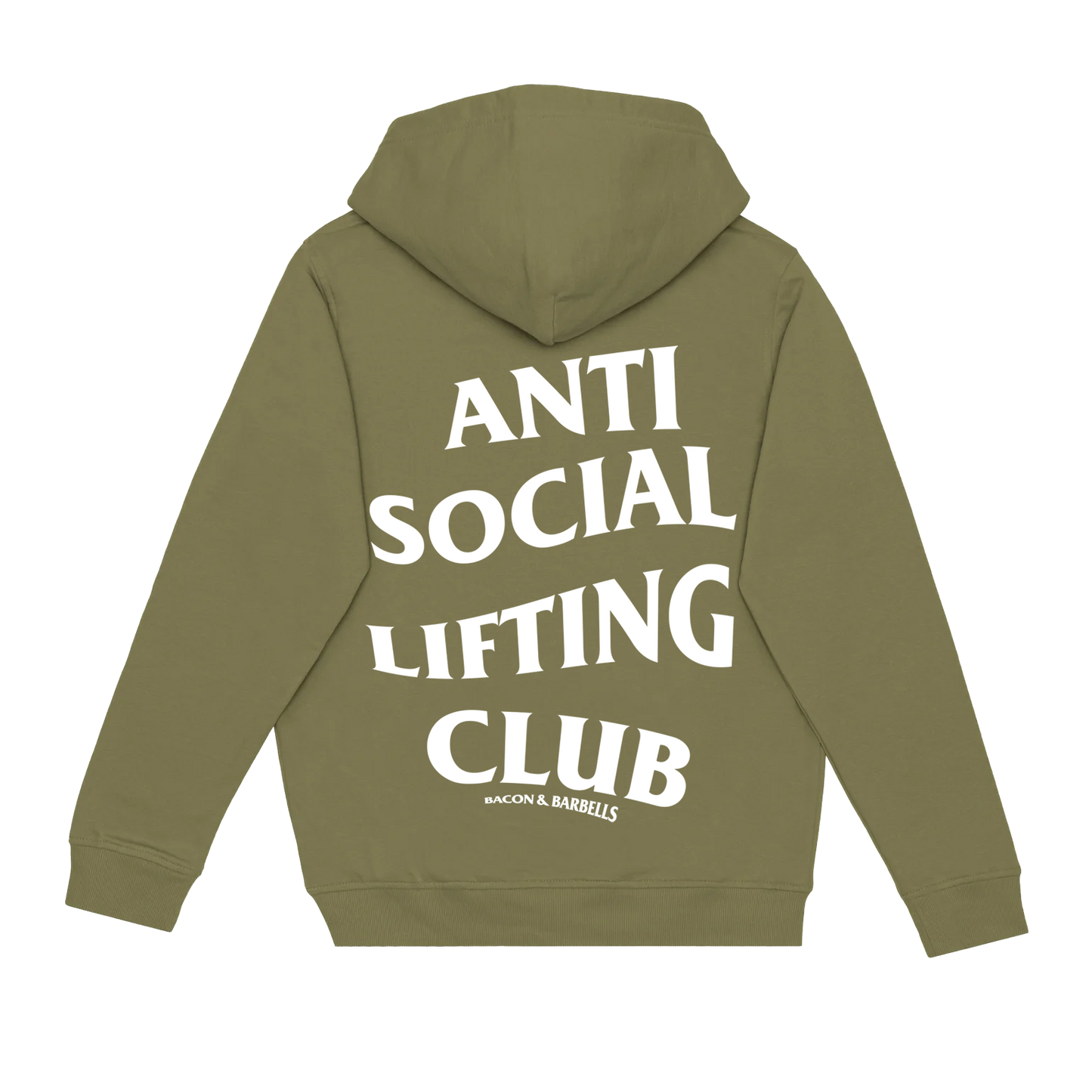 ANTI SOCIAL LIFTING CLUB Hoodie (Military Green/White)