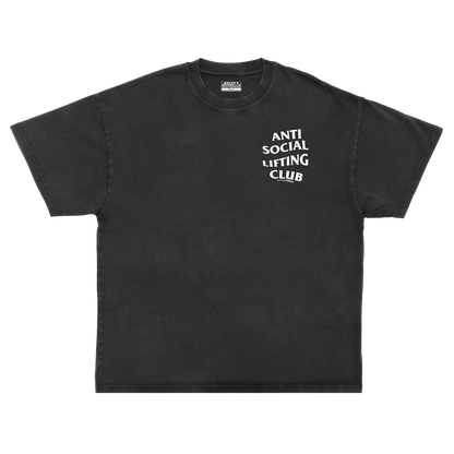 ANTI SOCIAL LIFTING CLUB HEAVYWEIGHT OVERSIZED TEE (Black/White)