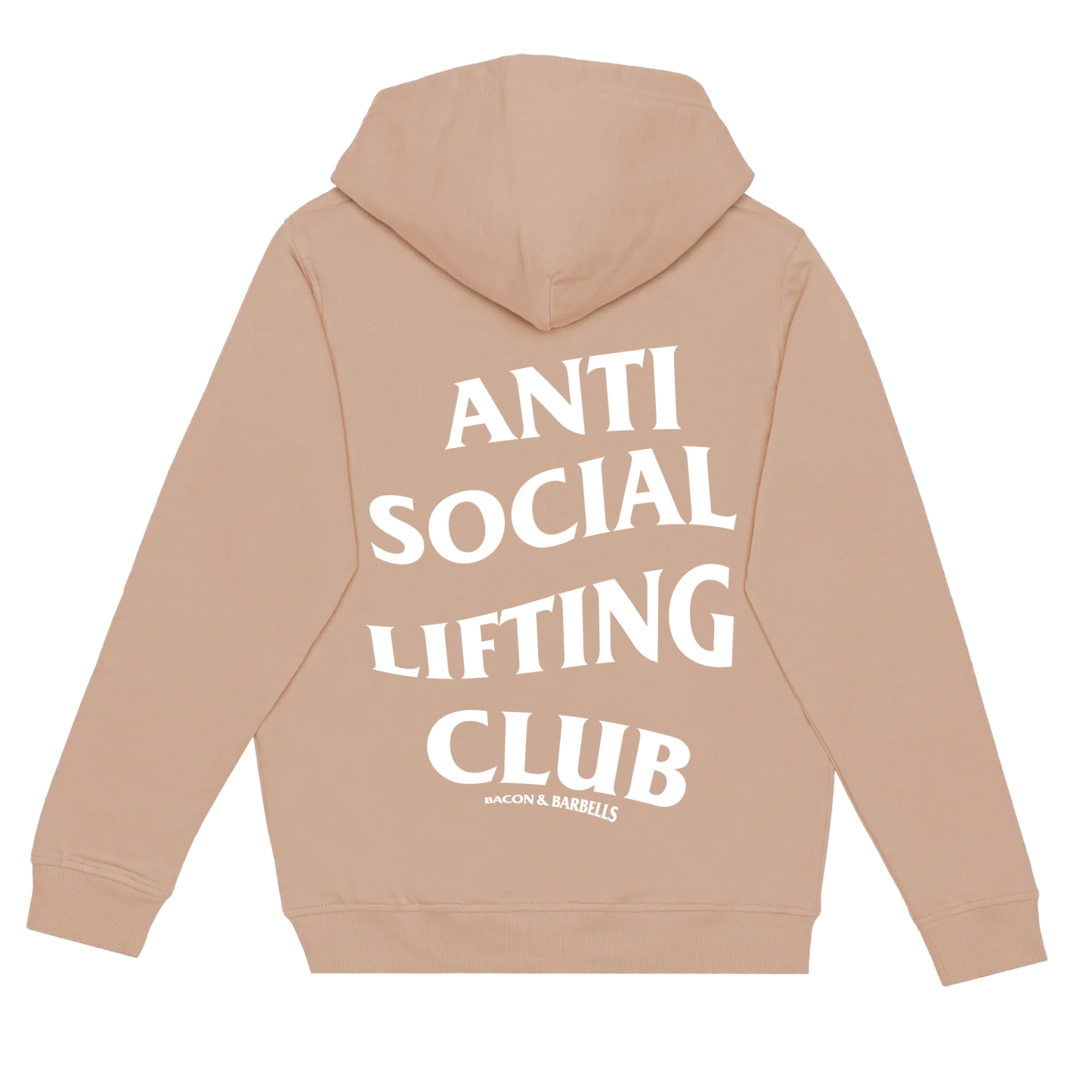 ANTI SOCIAL LIFTING CLUB Hoodie (Tan/White)
