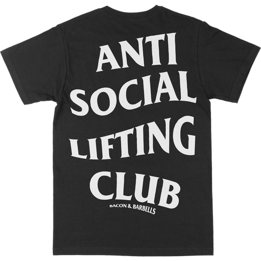 ANTI SOCIAL LIFTING CLUB Tee (Black/White)