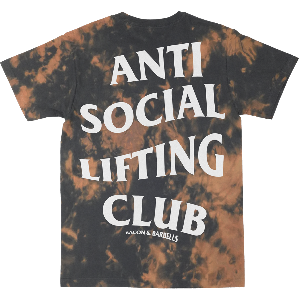 ANTI SOCIAL LIFTING CLUB Bleached Tee (Black/White/Bleached)