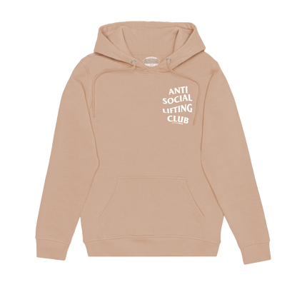 ANTI SOCIAL LIFTING CLUB Hoodie (Tan/White)
