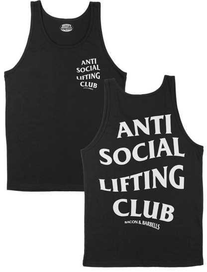 ANTI SOCIAL LIFTING CLUB TANK TOP (Black/White)