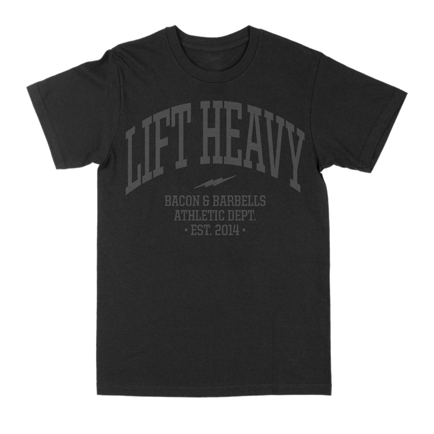 ATHLETIC DEPT. "RELAXED FIT" TEE (Black/Grey)