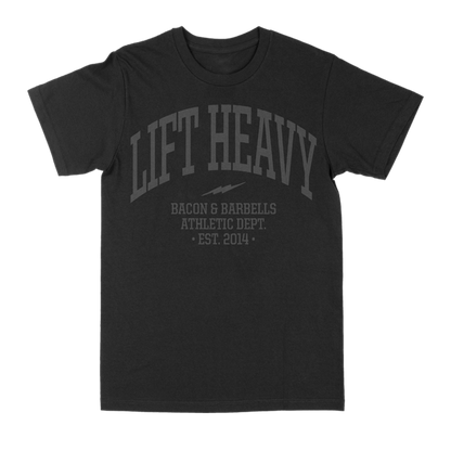 ATHLETIC DEPT. "RELAXED FIT" TEE (Black/Grey)