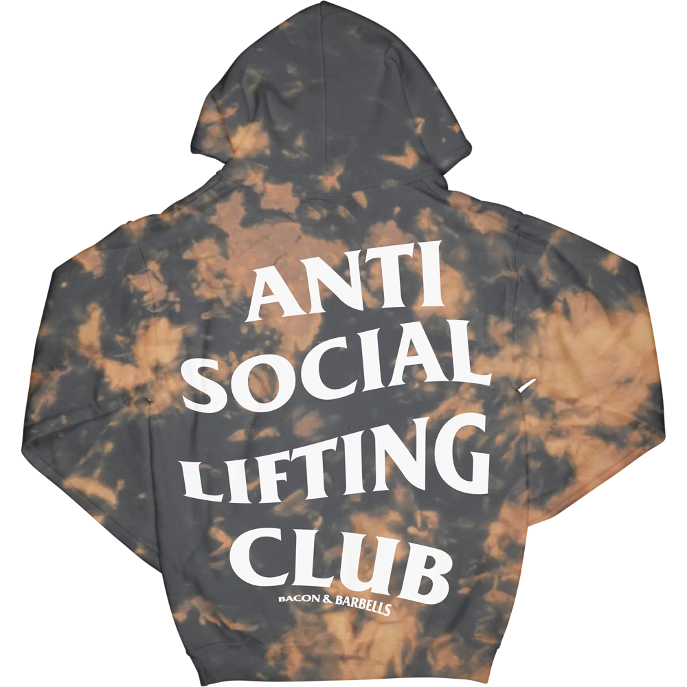 ANTI SOCIAL LIFTING CLUB BLEACHED Hoodie (Bleached/Black/White)