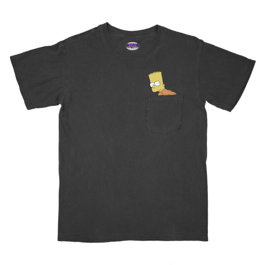 BETTER LUCK NEXT LIFE "MOON" POCKET TEE (Black/Multi)