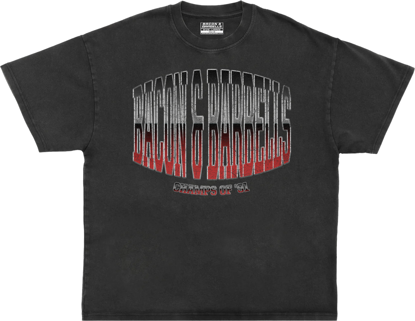 CHAMPS OF '91 HEAVYWEIGHT OVERSIZED TEE (Acid Wash/Multi)