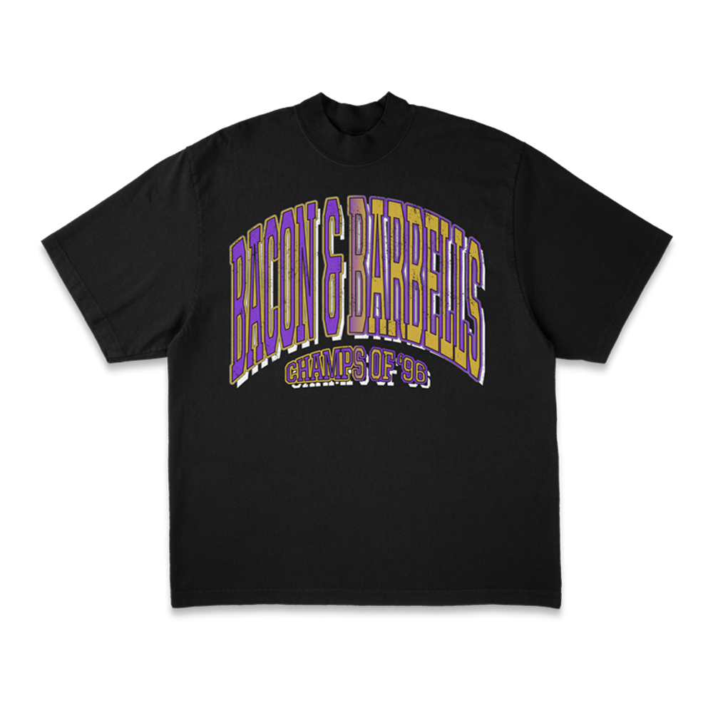 CHAMPS OF '96 HEAVYWEIGHT OVERSIZED TEE (Black/Purple/Gold/White)