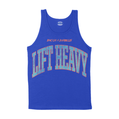 LIFT HEAVY COLLEGIATE TANK TOP (Blue/Multi)