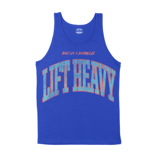 LIFT HEAVY COLLEGIATE TANK TOP (Blue/Multi)