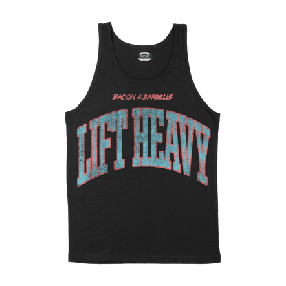 LIFT HEAVY COLLEGIATE TANK TOP (Black/Multi)