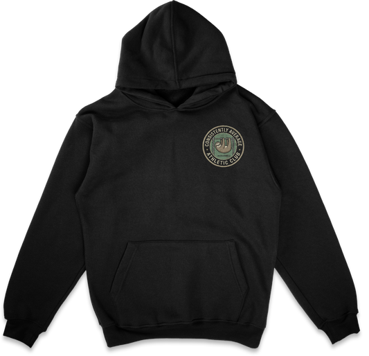 CONSISTENTLY AVERAGE LIFTING CLUB HOODIE (Black/Sloth)