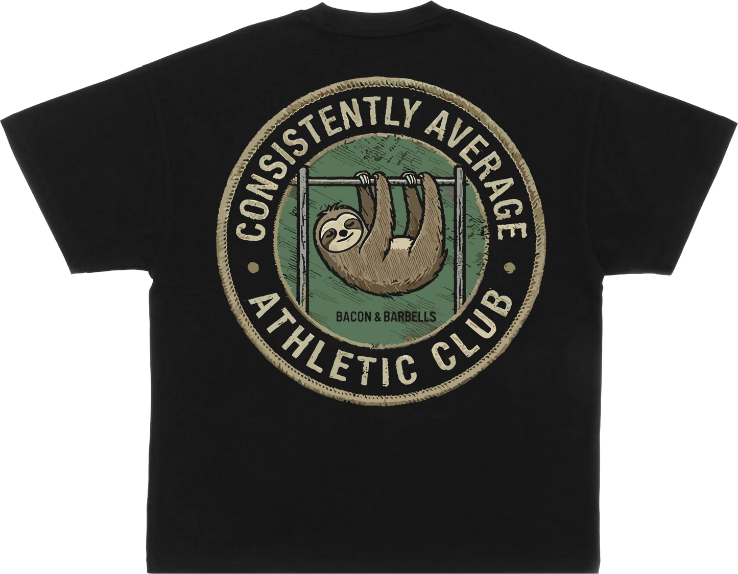 CONSISTENTLY AVERAGE HEAVYWEIGHT OVERSIZED TEE (Black/Sloth)