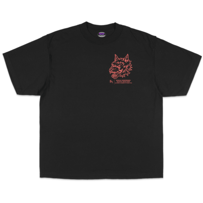 BETTER LUCK NEXT LIFE "DEATH DEALERS" OVERSIZED HEAVYWEIGHT TEE (Black/Orange)