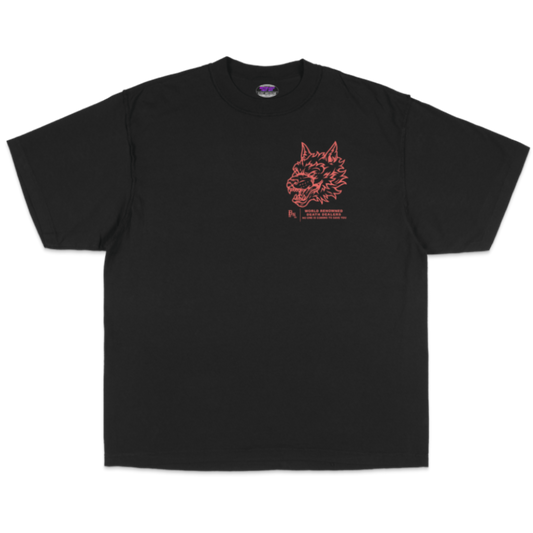 BETTER LUCK NEXT LIFE "DEATH DEALERS" OVERSIZED HEAVYWEIGHT TEE (Black/Orange)