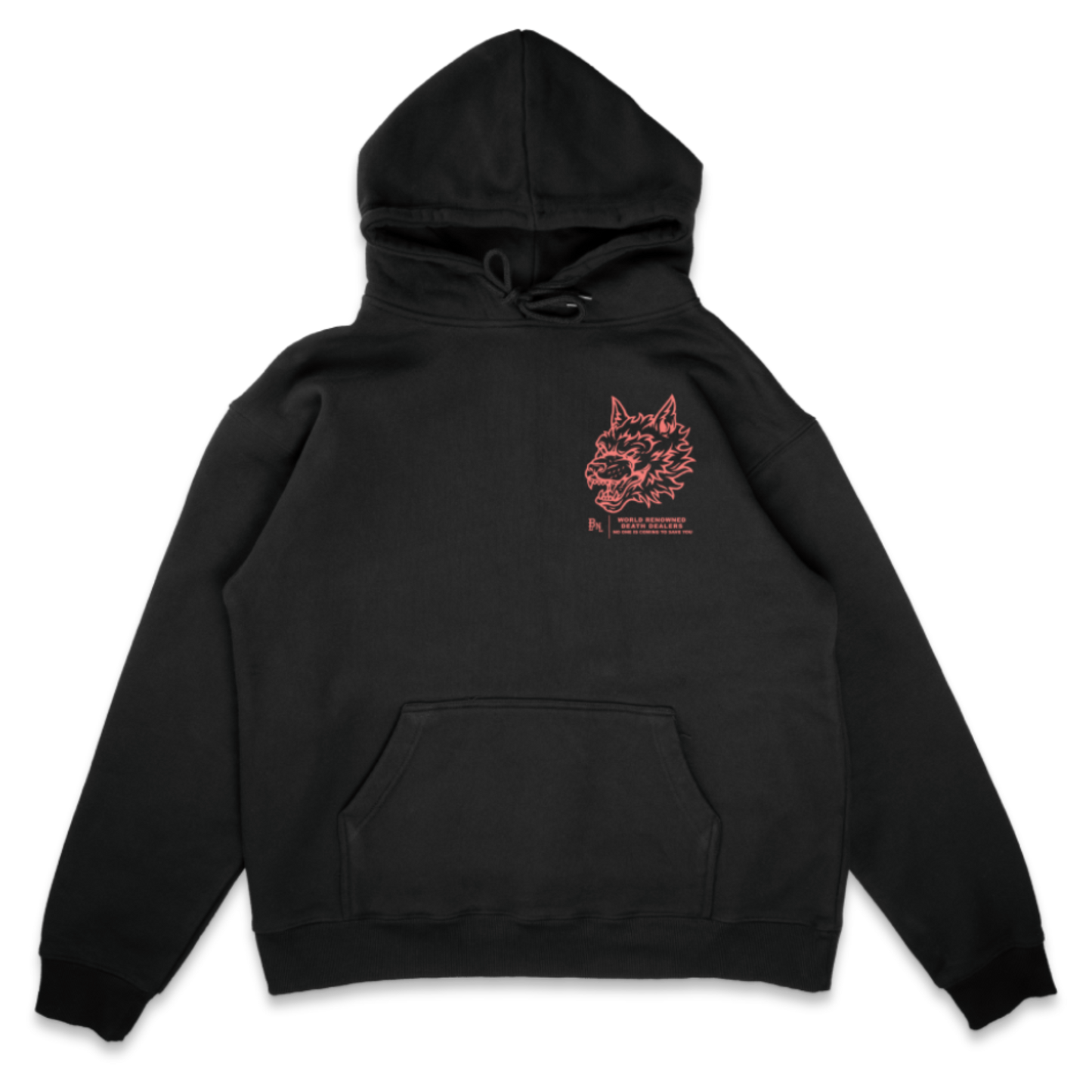 BETTER LUCK NEXT LIFE "DEATH DEALERS" HOODIE (Black/Orange)