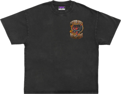 BETTER LUCK NEXT LIFE "SLOW BURN" OVERSIZED HEAVYWEIGHT TEE (Acid Wash/Multi)