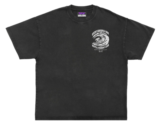 BETTER LUCK NEXT LIFE "GITMO SURF CLUB" OVERSIZED HEAVYWEIGHT TEE (Acid Wash/White)