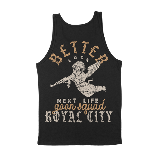 BETTER LUCK NEXT LIFE "GOON SQUAD" TANK TOP (Black/White/Rust)
