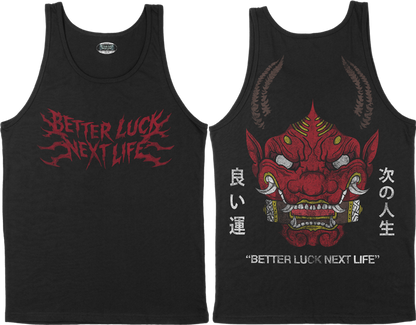 BETTER LUCK NEXT LIFE "HANNYA" TANK TOP (Black/Multi)