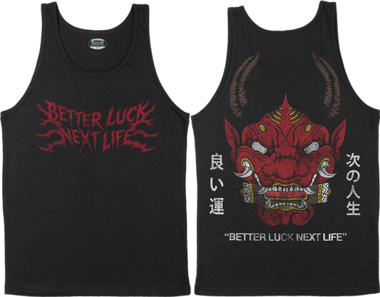BETTER LUCK NEXT LIFE "HANNYA" TANK TOP (Black/Multi)