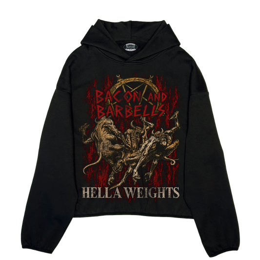 HELLA WEIGHTS TECH-FLEECE HOODIE (Black/Slayer)