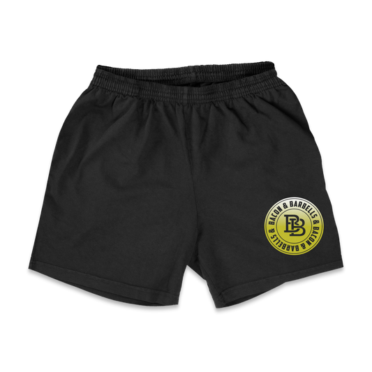 "INFINITY LOGO" 4.5" INSEAM SHORTIES (Black/Gold)