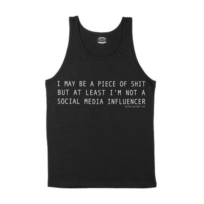 BETTER LUCK NEXT LIFE "INFLUENCER" TANK TOP (Black/White)